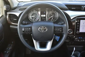 Hilux Double Cab VX Urethane steering wheel with audio controls inside
